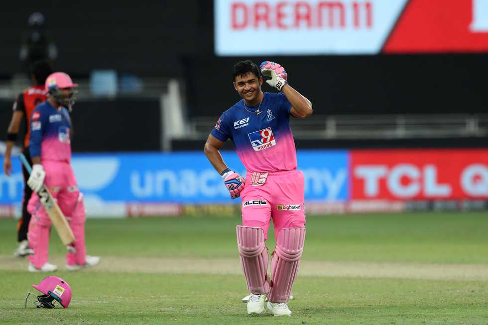 Parag broke into a traditional Assamese dance after smashing a six to end RR's losing run