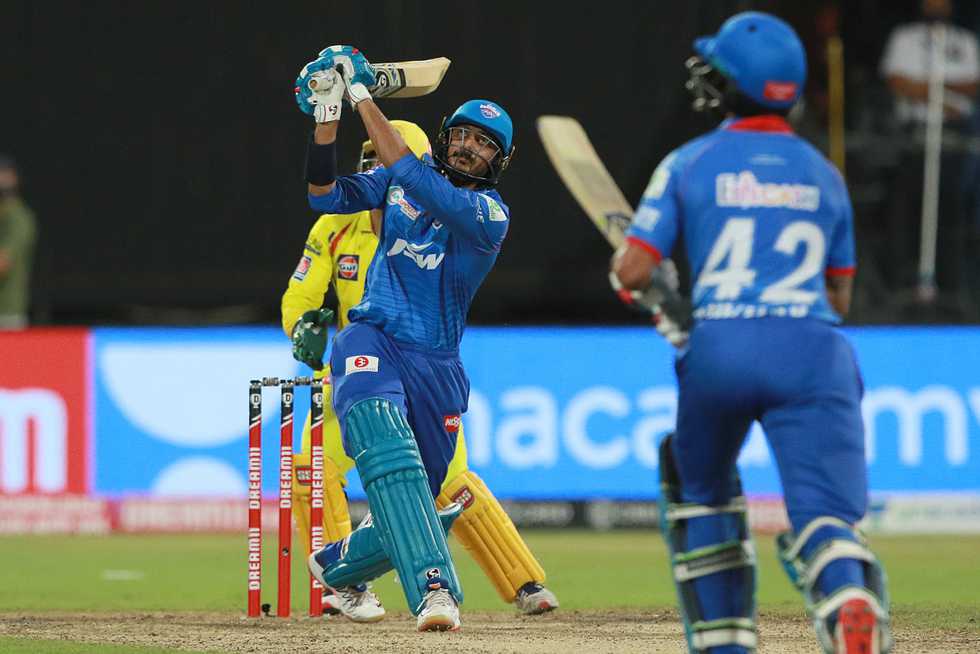 With 17 needed in the final over, Axar Patel struck three sixes off Ravindra Jadeja