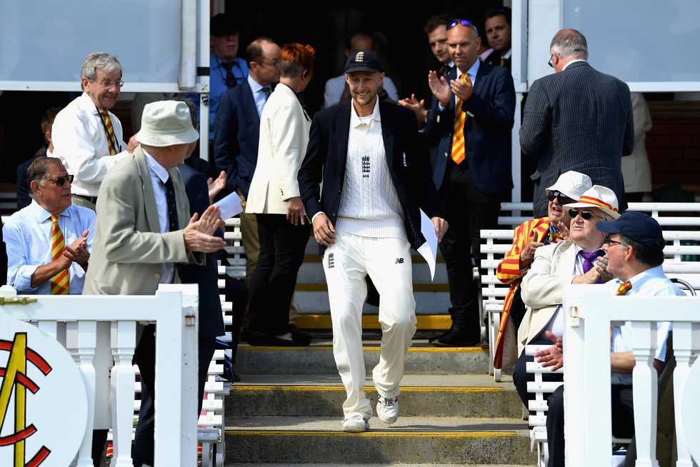 Joe Root's first Test match as captain was against South Africa at Lord's in 2017