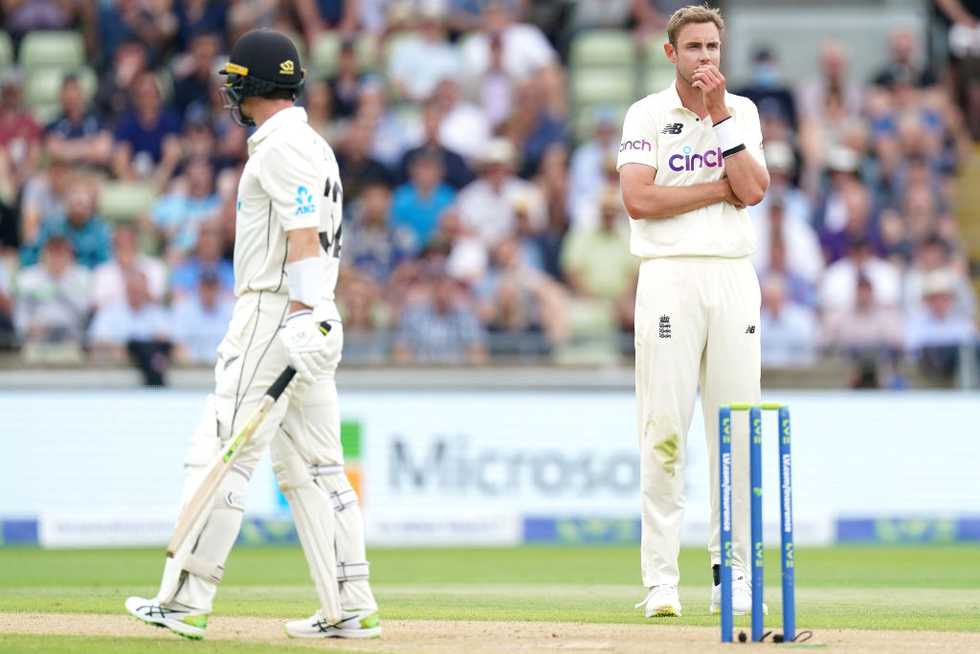 Stuart Broad had a frustrating day but he bowled impressively