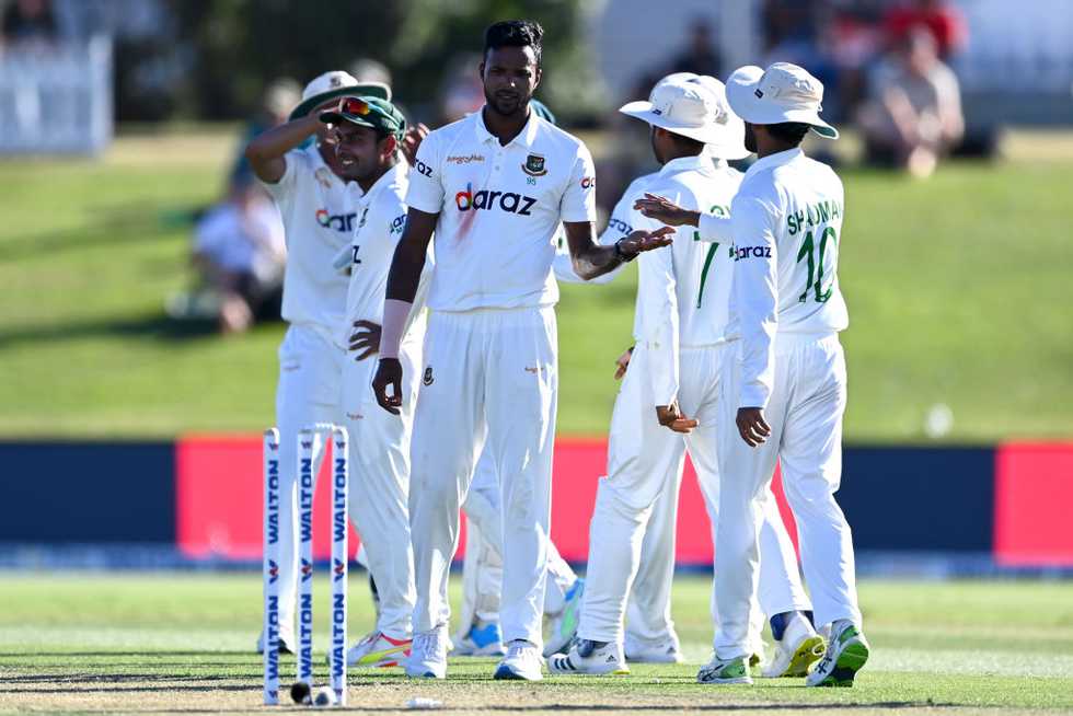 Ebadat Hossain bagged four wickets to leave New Zealand in trouble. 