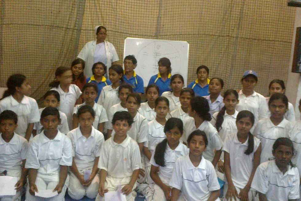 Richa during the first-ever U19 trials, where she met Goswami for the first time