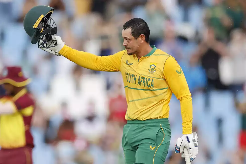 Quinton de Kock smashed a 44-ball 100 in his team's incredible victory in Centurion