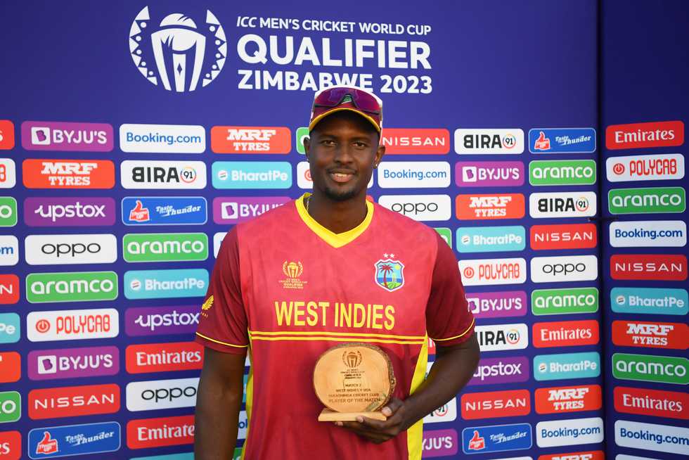 Jason Holder was the Player of the Match in West Indies' win against the USA