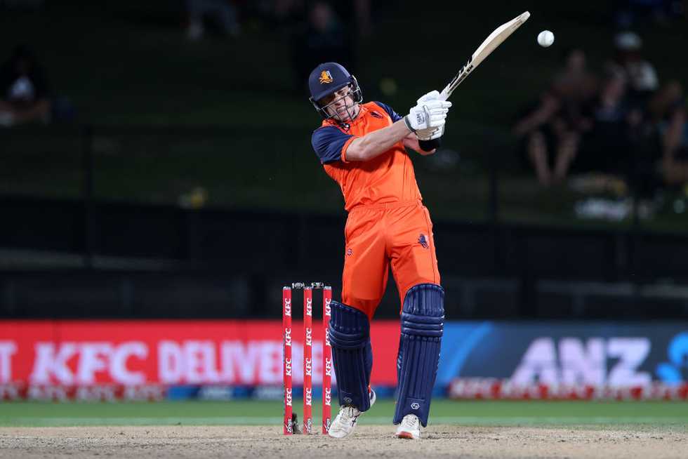 After plundering 30 runs off Holder in the Super Over, van Beek picked two wickets as well.