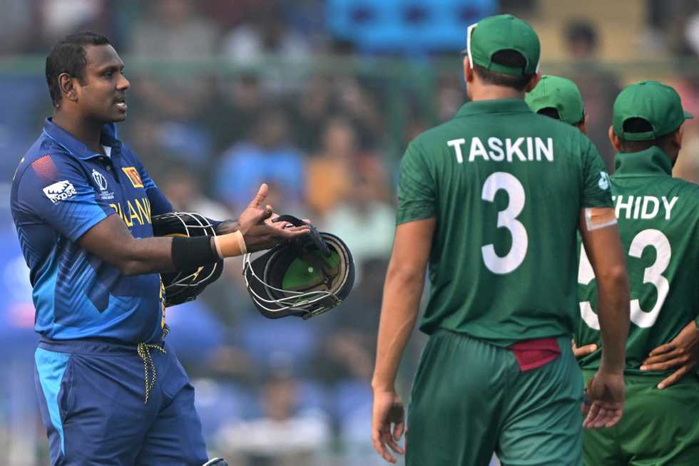 Angelo Mathews became the first player to be Timed Out in international cricket