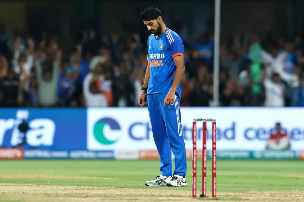 The pressure was on Arshdeep Singh as he had only nine to defend in the final over but he kept calm and helped India finish the series on a 4-1 note