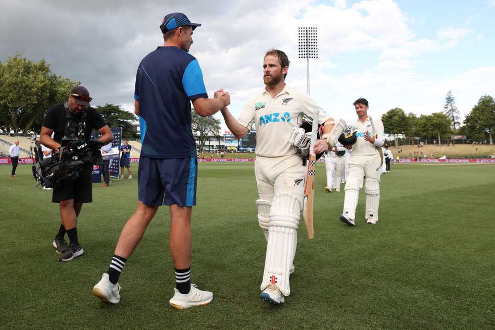 Kane Williamson and Tim Southee will play their 100th Test together this week,