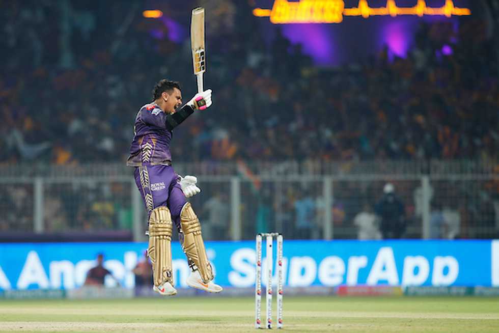 Narine gets his maiden IPL ton