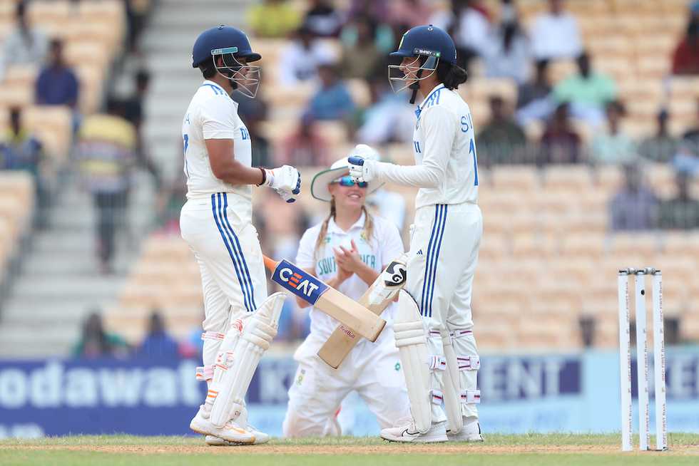 Shafali Verma and Smriti Mandhana led India's historic batting performance in Chennai 