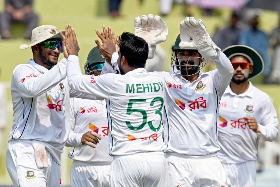 Bangladesh recorded their first Test win in and against Pakistan in Rawalpindi.